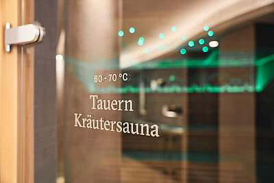 Kräutersauna im Wellnesshotel Tauernhof in Großarl