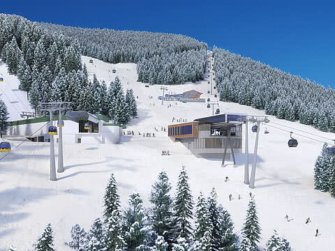 neue Kieserlbahn Mittelstation in Großarl im Winter