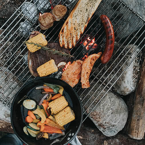 Barbecuing in the mountains in Großarl