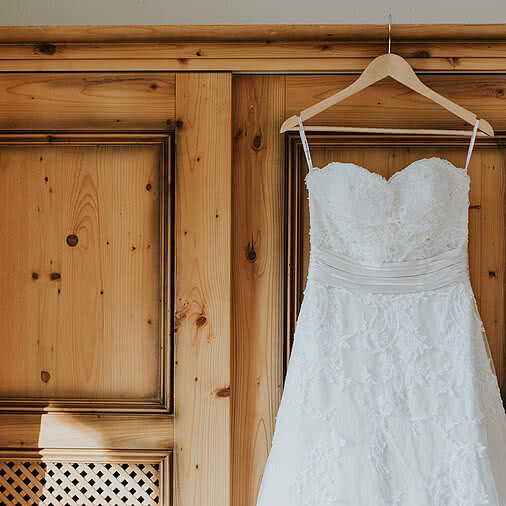 Wedding dress in accommodation in Hotel Tauernhof in Großarl