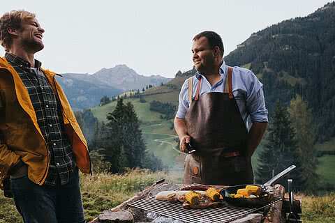 Grillen auf den Bergen Großarls