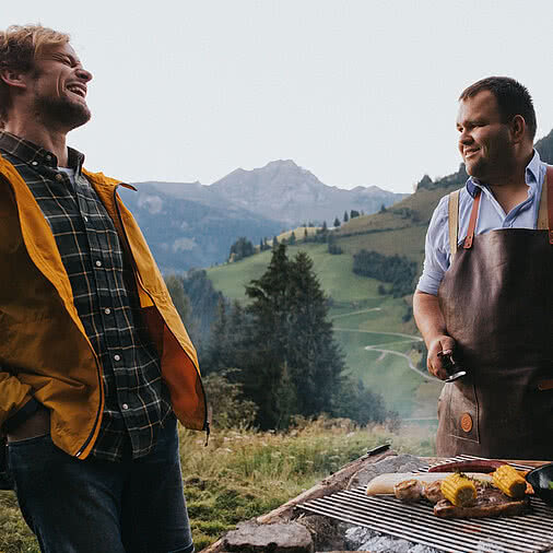 Barbecuing in the mountains in Großarl