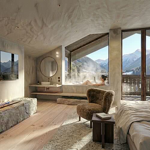 Rendering des neuen Zimmers Zapfn&Streich im Tauernhof