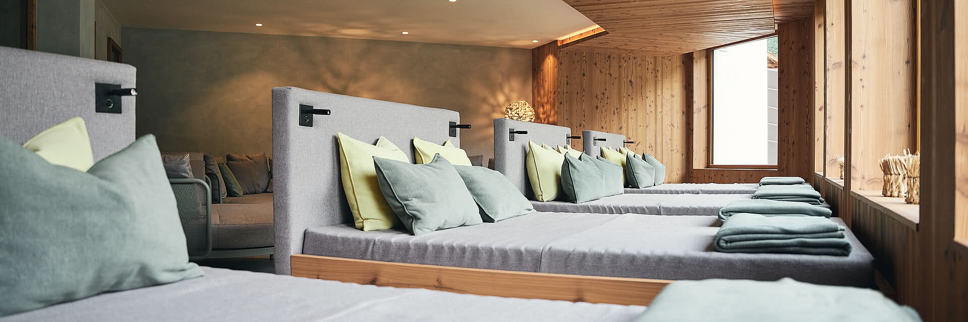 Ruhebereich im Wellnesshotel Tauernhof in Großarl