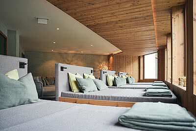 Ruhebereich im Wellnesshotel Tauernhof in Großarl